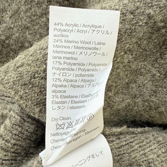 NWT J.Crew Cocoon Sweater Blazer Wool Merino Alpaca in Light Gray, Size XS - Picture 11 of 12